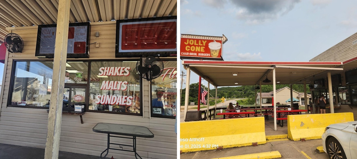 Jolly Cone on the Current